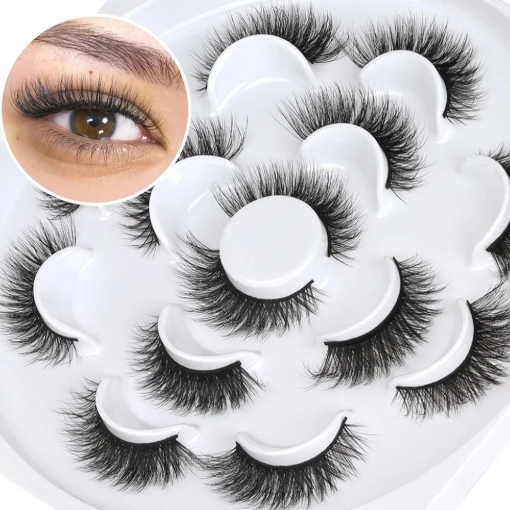 Veleasha Lashes 5D Faux Mink Lashes False Eyelashes